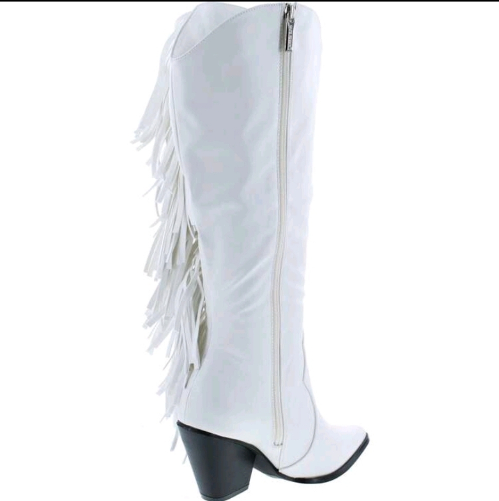 NEW WOMENS COWBOY MID-CALF BOOTS W/CHUNKY BLOCK HEELS - Picture 6 of 6